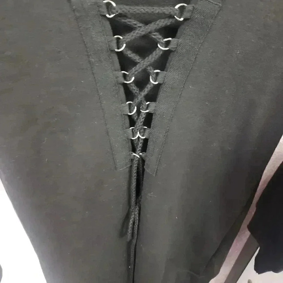 NWT Forever 21 Corset Front Sweatshirt - Picture 2 of 4